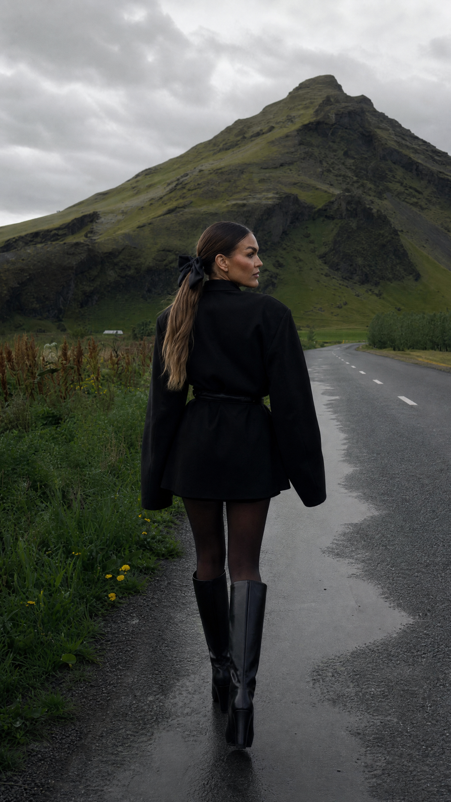 Iceland Road Editorial · Walking Away example
