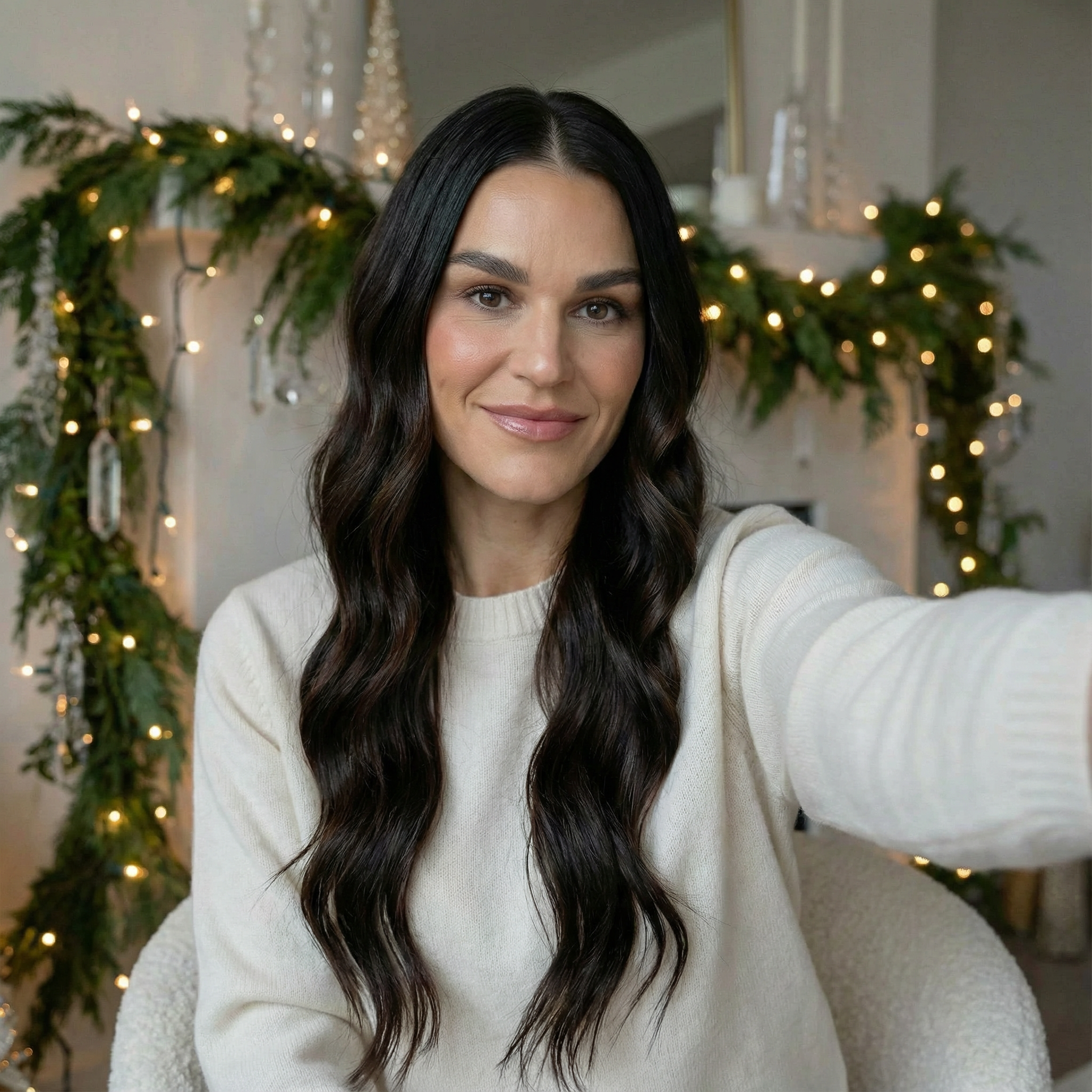 Christmas Morning Cashmere - Selfie