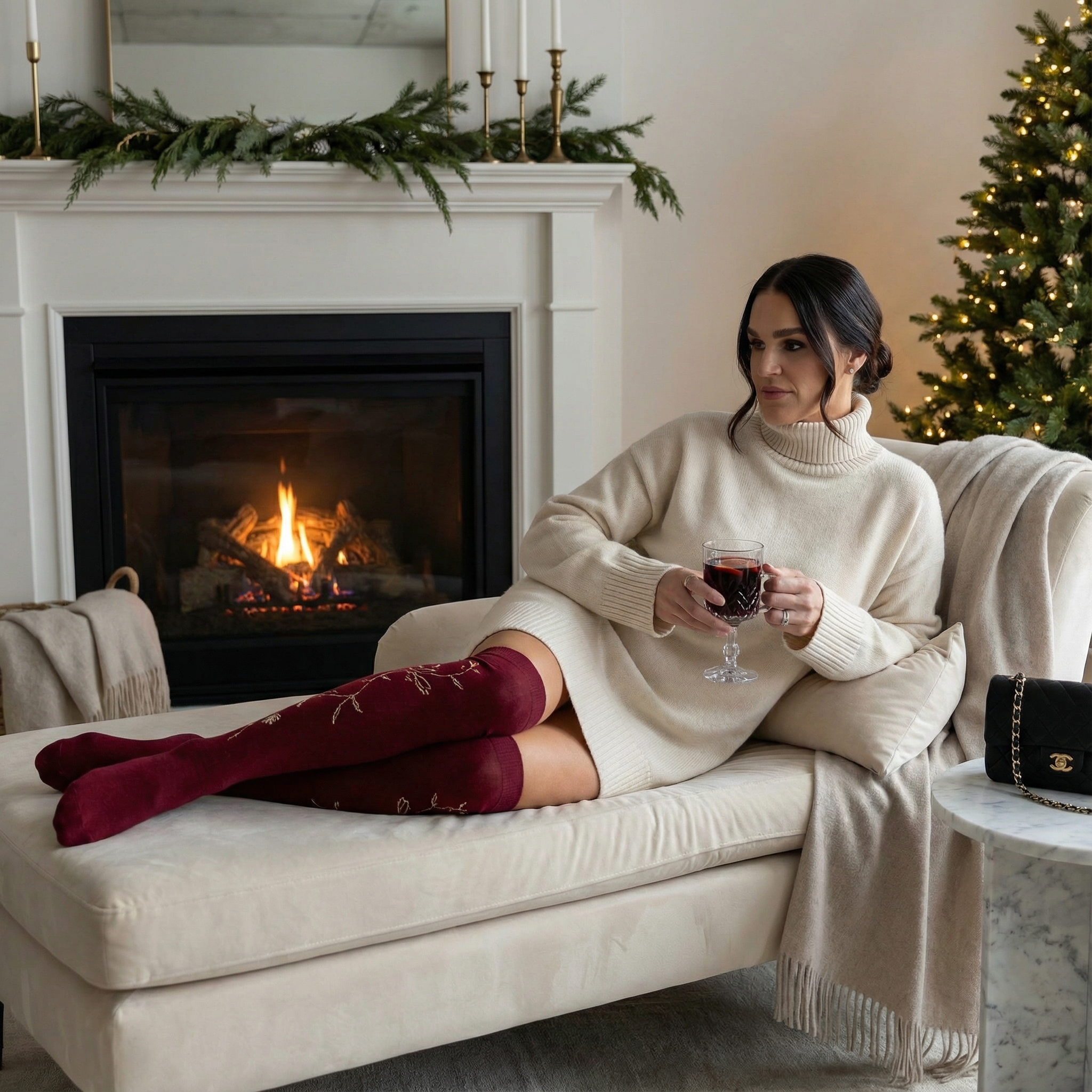 Fireside Christmas Evening